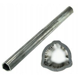 Triangular PTO pipe 36x3 4mm l 48 2cm internal external