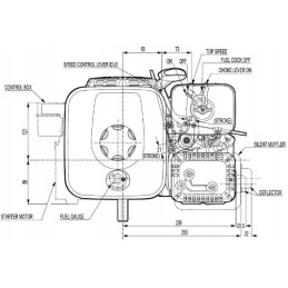 Honda gx160h2sx3oh internal combustion engine