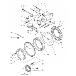 Hatz 1b20 1b30 electric starter 01723400