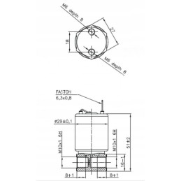 Deutz fuel solenoid valve, ed connection
