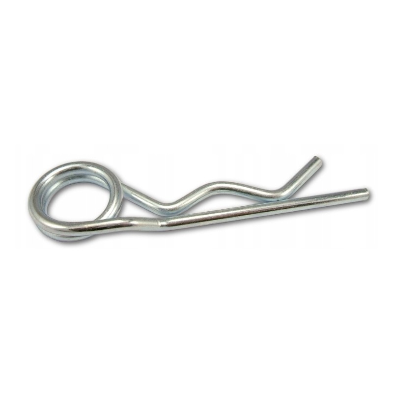 Plug, cotter pin, double spring clasp, 3mm