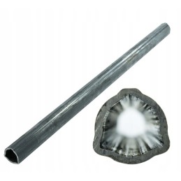 Triangular PTO pipe 36x3 4mm l 68 2cm internal external
