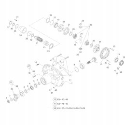 Kingpin bearing mf 3426619m1