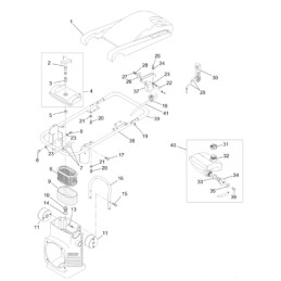 Wacker BS and DS rammers, frame shock absorber 0105056