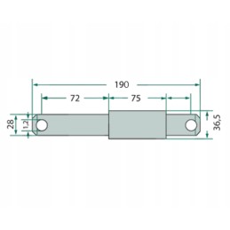 Step lower connector pin 190mm diameter 28