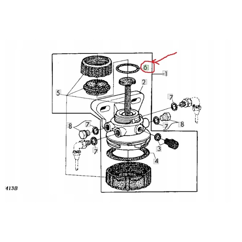 John Deere fuel pump seal ring
