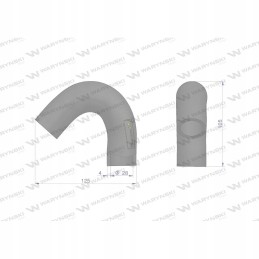 Radiator hose 747944m91 Warynski