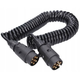 Spiral electric cable with plugs 12v 5m