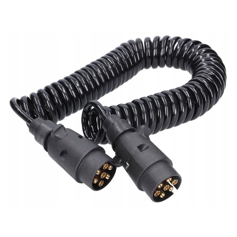 Spiral electric cable with plugs 12v 5m