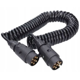 Spiral electric cable with plugs 12v 5m