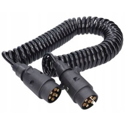 Spiral electric cable with plugs 12v 5m