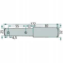 Pin for machine category 2 3 20012945 granite
