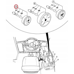 Water temperature gauge jcb 3cx 4cx 704 50099