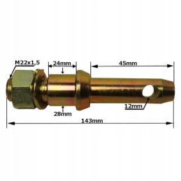 Bolted pin mf 7 8x146mm 7 8x14unf