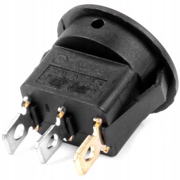 Round switch with yellow backlight