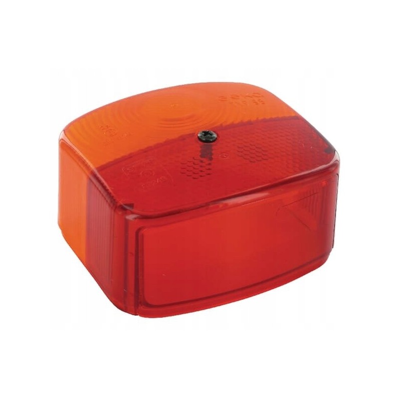 Red orange square rear lamp shade