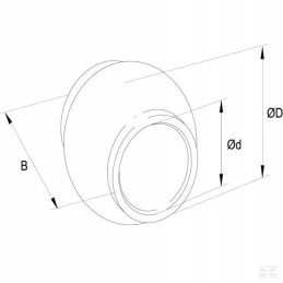 Upper connector ball cat 2 2 oe 25 4 50 6x44 5 mm