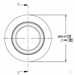 Upper connector ball cat 2 2 oe 25 4 50 6x44 5 mm
