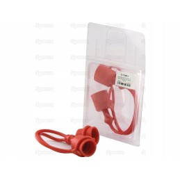 Red PVC cap 1 2 male coupling 2 pieces