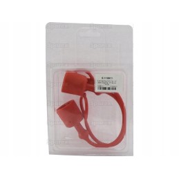 Red PVC cap 1 2 male coupling 2 pieces