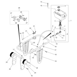 Wacker BS rammer transport roller 5100032274