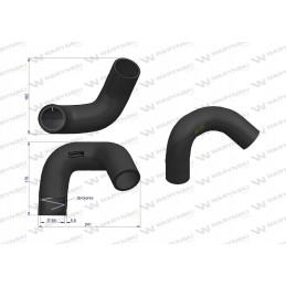 Lower radiator pipe 3040882m91 Warynski