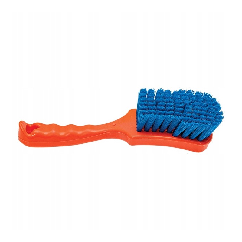Brush with a short orange handle