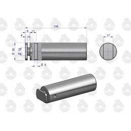 Lower hitch bracket pin c 385 or ursus