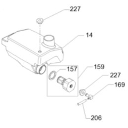 Wacker bs fuel tank nozzle 5100032118