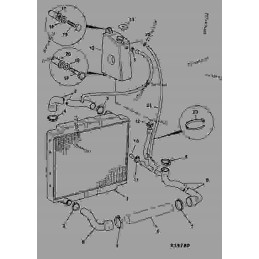 Water radiator bobcat s450 t450 original