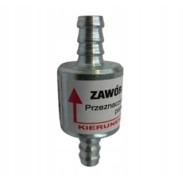 Valve: fuel check valve, diameter 8 mm, for hose pipe