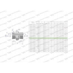 Metric hydraulic connection bb 18 18 xge m1