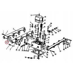 Water collector gasket for Ursus C 360 Zetor