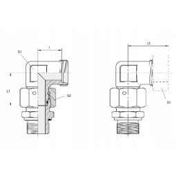 Ewsd6l adjustable angle connector