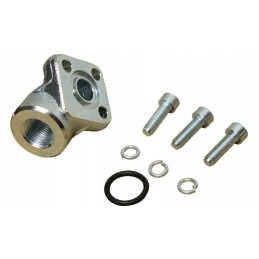 Hydraulic pump connection 90 degrees, 3 holes