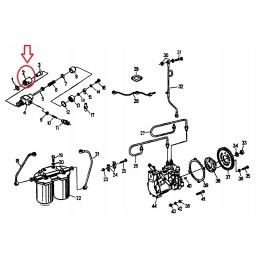 Lower injector nut ursus c 330 os 32 19a