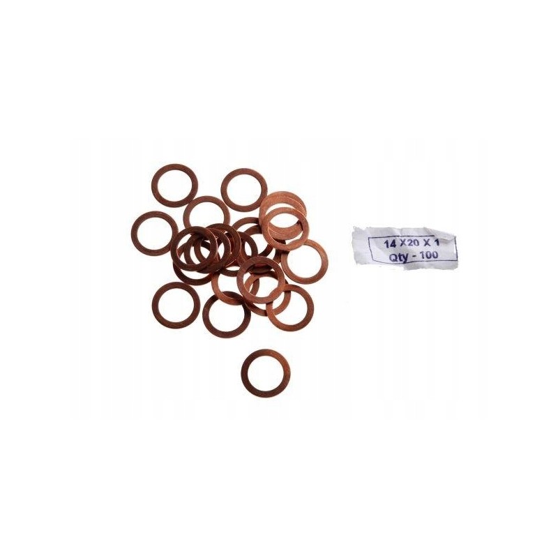 Copper gasket washer 14x20 100 pcs
