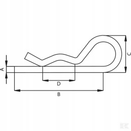 Cl3ekr single beta cotter pin 3 mm 50 pieces