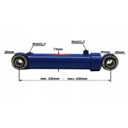 Hydraulic cylinder for steering and lifting mtz jumz
