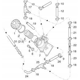 Hatz 1d41 1d50 1d81 oil filter housing 01452821