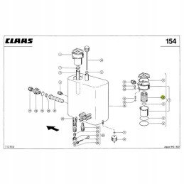Hydraulic filter p171504 claas 6569550 donaldson