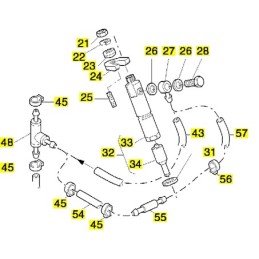 Hatz series 1d injection overflow pipe 50333400