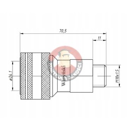Quick connector socket M18x1 5 euro Warynski