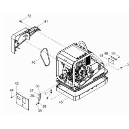 Wacker dpu bpu clutch cover screw 0220202