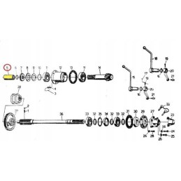 Rear axle connecting sleeve c 330