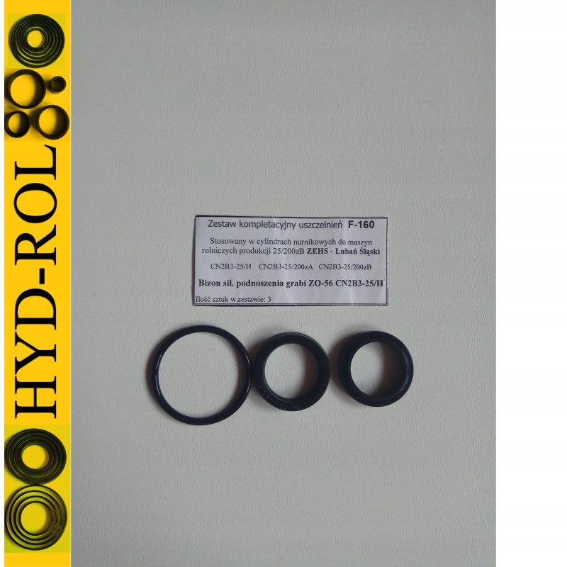 Seals for lifting forces of the Bizon F 160 rake