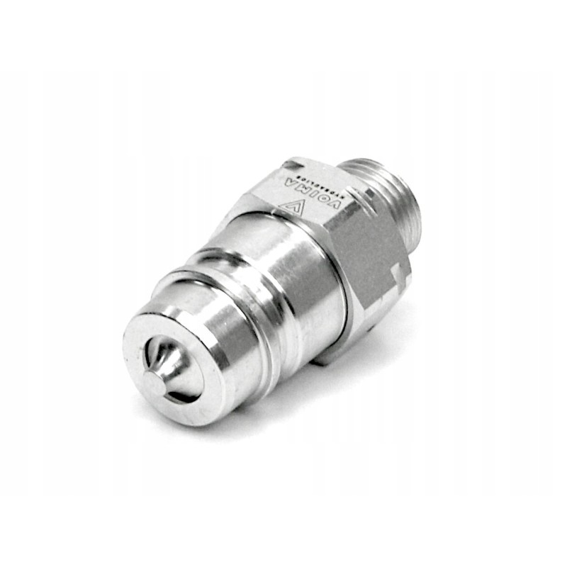 Hydraulic quick connector, Euro plug M18x1, 5 threads