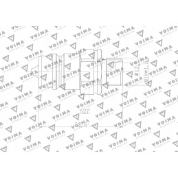 Hydraulic quick connector, Euro plug M18x1, 5 threads