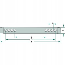 Pin 190mm 5mm 75mm 165mm 19mm granite