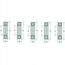 Ball bearing usually 6204 2rs fag